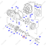 Phớt dầu 3EC-21-15140 (K1) (phía ngoài đầu láp)