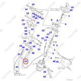 Cáp mở nắp capo 3EB-34-32141; 3EB-34-32142; 3EB-34-32143