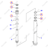 Bộ phớt xi lanh KB3065A-00077; 3EC-63-05011 (K20, K21)