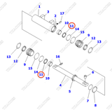 Phớt cổ NP23351-05111; JP23351-05111; KB23351-05111; KB30961-05012 (K9)