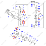 Bộ vòng bi 3EC-24-05020 (sửa ắc phi nhê lái) (K8)