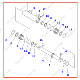Cụm xi lanh lái 3EC-64-31710; 3EC-64-31711; 3EC-64-31712
