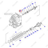 (2nd) Phớt dầu 3EB-16-21240 (xéc măng ly hợp)