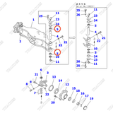 Vòng bi kim 3EC-24-31780; 307-15-11930 (K8)