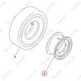 (FD40/45/50) La zăng liền 3EC-27-56670; 3EC-27-56770 (lốp 300-15)