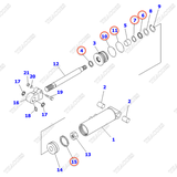 Bộ phớt xi lanh 3EC-64-05020; 3EC-64-05030