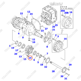 Vòng bi moay ơ 06002-30216 (phía ngoài)