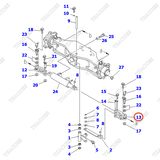(SN: 105918-UP) Giằng lái trái 3EC-24-41250SA; 3EC-24-41250SG