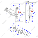 Trục ắc phi nhê 3EC-24-31670; 3EC-24-41330; 3EC-24-41210