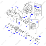 Trống phanh 3EC-21-36140; 3EC-21-36141