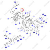 Đế guốc phanh 3EC-30-11210 (bánh phải)