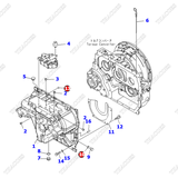 Bộ phớt 3EC-15-05100 (K3) (Seal ring + oring)