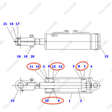 Bộ phớt 30C-63-11240 (Kit)