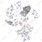 Cao su chân số 3EC-02-52370