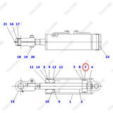 Phớt piston 30C-63-11140 (Kit)