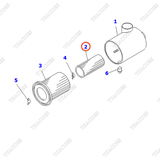 Lọc gió trong 3EE-02-22820 (hộp lọc thô lắp trên đối trọng bên ngoài động cơ)