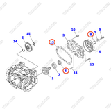 Bộ phớt 3EC-21-05100; 3EC-21-05101 (K1) (sửa cầu trước và phanh)