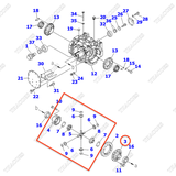 Cụm bánh răng vi sai 3EC-21-51100