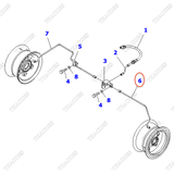 Ống dầu trái 3EB-38-51460