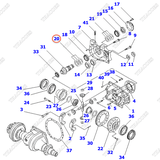 Căn đệm 3EB-15-00030 (trục răng quả dứa)