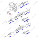 Trục khớp nối các đăng 3EB-15-53251 (phía hộp số)