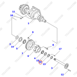 Nut 3BB-21-31240 (hãm vòng bi moay ơ)