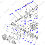 Căn đệm 3EB-21-00050 (trục răng quả dứa)