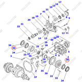 Vòng bi 14X-14-19241 (đỡ trục láp)