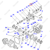 Vòng bi 3EB-21-51710 (trục răng quả dứa)