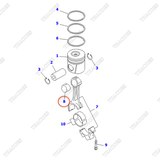 Bặc ắc piston 6732-31-3132, 6732-31-3131, 6732-31-3130