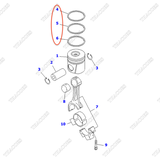 Xéc măng 6738-31-2031, 6732-31-2300, 6736-31-2030, 6735-31-2030