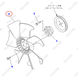 Cánh quạt 3EC-02-31520, 600-623-8480