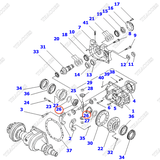 Bánh răng 3EB-21-31141 (trục láp)