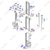 Vòng bi nâng hạ 37B-9AF-6110 (S); 37B-9AF-6120 (M); 37B-9AF-6130 (L)