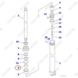(Sau phải) Bạc trượt 307-61-15240