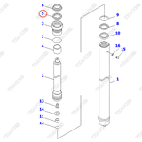 (Sau, R=L) Phớt cổ 30B-63-11680 (K25) (3,7m-6m)