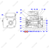 Bộ vòng bi van lái EA64009 (K13)