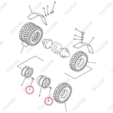 Đai ốc tắc kê lốp kép 34B-27-11340; 34B-27-11350; 3EB-27-11350