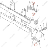 Bạc căn đệm bi giá nâng 3EB-71-00050