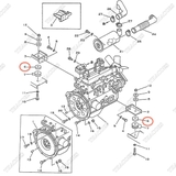 Cao su giảm chấn phía dưới 3EB-01-27130; 3EB-02-27930