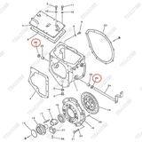 Phớt chắn dầu, trục ngắt côn ngâm dầu 07012-10022