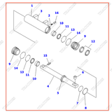 Cụm xi lanh lái 3EB-64-33110; 3EB-64-33112; 3EB-64-33111