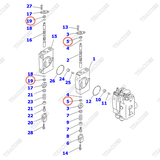 Phớt bụi KB21011-32801; 54060-16150; 30A-61-11160