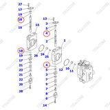 Vòng đệm oring 30A-61-11150; 54960-15220, 30A-61-11150, KB21001-00689;
