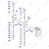 (4sv) Ngăn van công tác 30A-61-11850, 30B-61-11270 (tay 3)