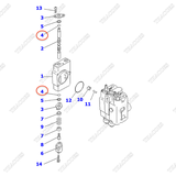 Vòng đệm oring 30A-61-11150; 54960-15220, 30A-61-11150, KB21001-00689