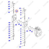 (4sv) Ngăn van công tác 30B-61-11250, 30B-61-11270 (tay 4)
