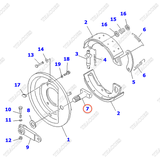 Trục cam phanh 3ED-31-41230