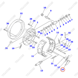 Lẫy khoá phải 3ED-30-31550; 3BB-30-12240; 3EC-30-21560 (SN: 40001-43891)