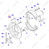 Chốt hãm guốc phanh 3ED-31-41180